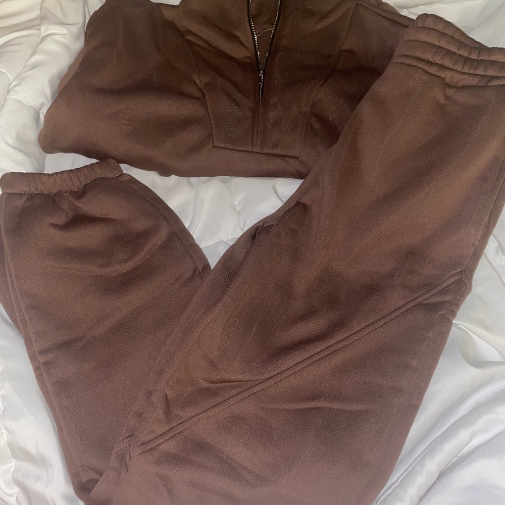 Brown Tracksuit Set
